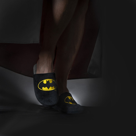 BATMAN DC Comics men's SOXO slippers with a hard TPR sole