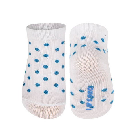 White SOXO baby socks with dots