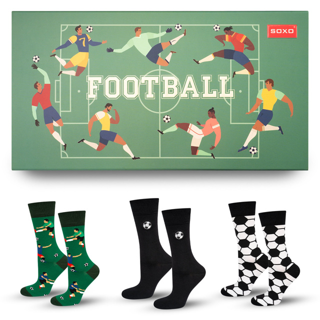 Skarpetki Football 3-pak