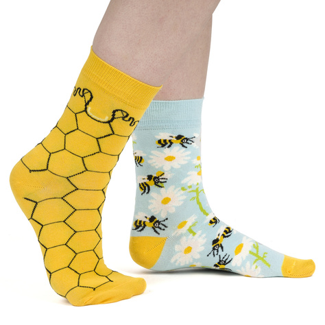 Women's SOXO GOOD STUFF socks with honey in a jar