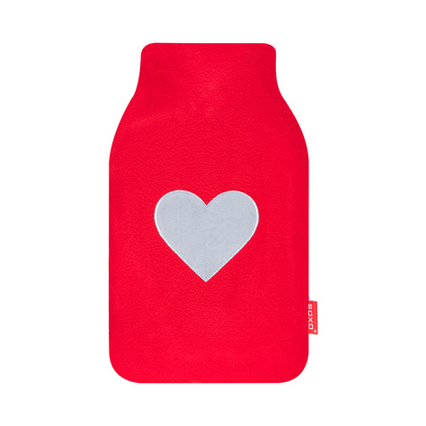 Red hot water bottle SOXO heater - gift for Valentine's Day