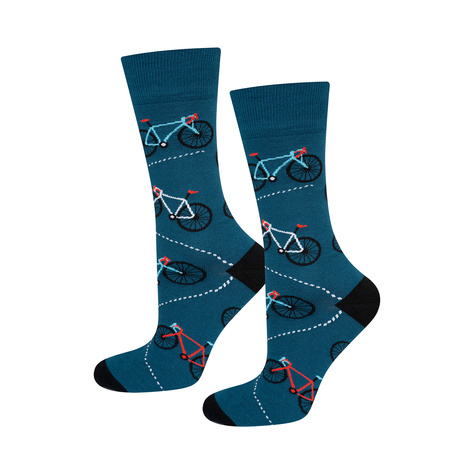 Men's colorful socks SOXO bike - 3 pairs