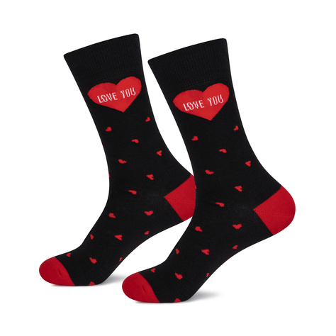 Men's Colorful Socks SOXO Hearts - 2 pairs