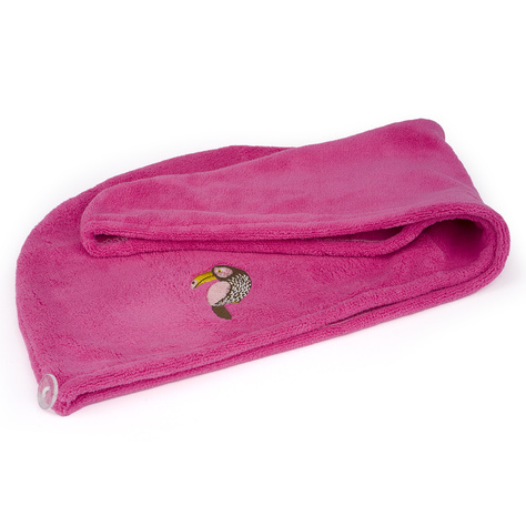 MOMO WAY Pink bathing turban | toucan towel