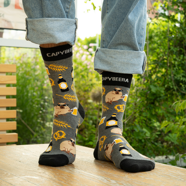 Capybara Beer Socks 2-Pack