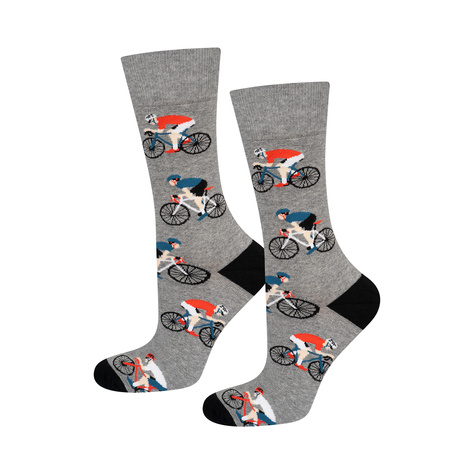 Men's colorful socks SOXO bike - 3 pairs