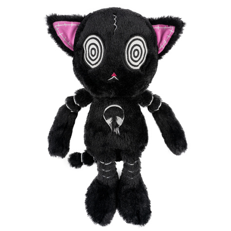 Gus Fink black cat mascot HypnoCat Plushie Pal