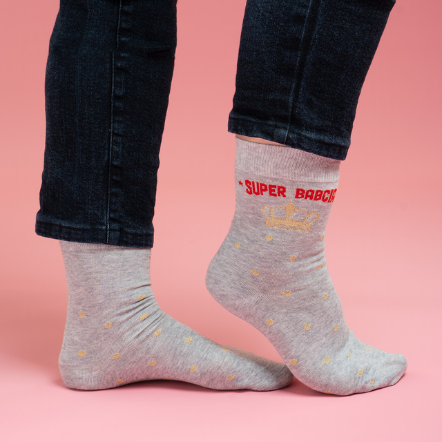Super Granny Greeting Card Socks 