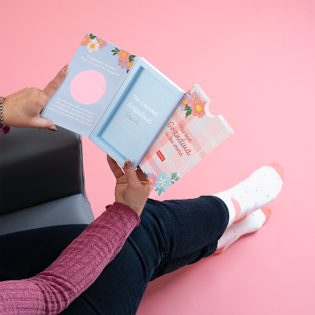 The Best Grandma Greeting Card Socks