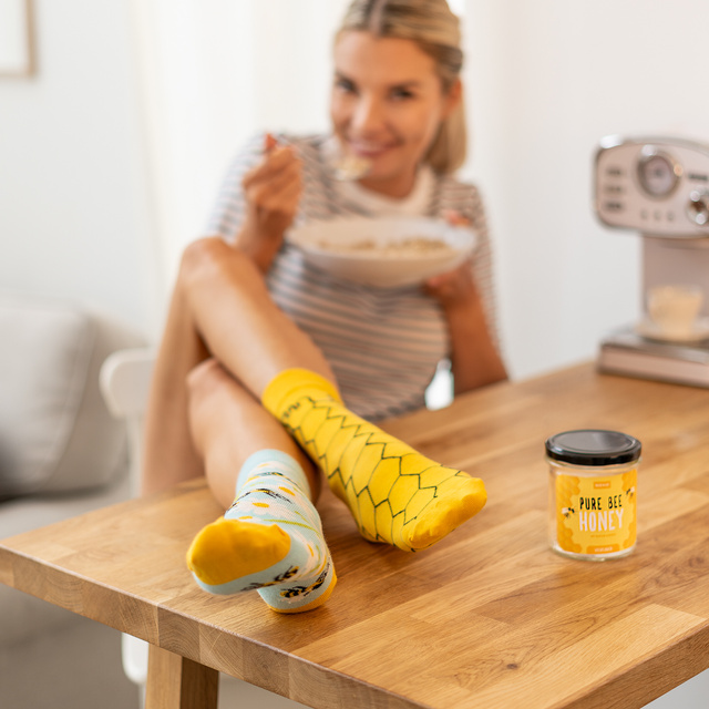 Pure Bee Honey Socks in a Jar