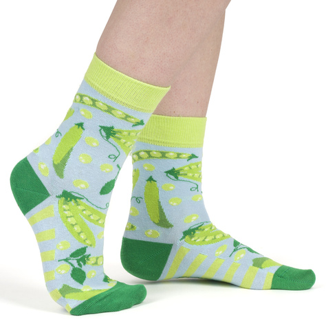 Funny socks SOXO GOOD STUFF canned peas for a gift for women