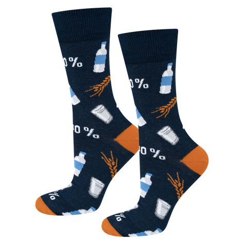 Set of 3x Colorful men's socks SOXO GOOD STUFF Vodka for a gift