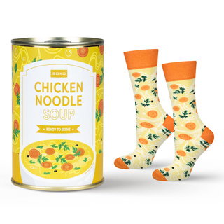 Chicken Soup Socks in a Can