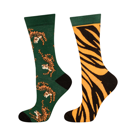 Set of 4x Colorful SOXO women's socks mismatched funny gift