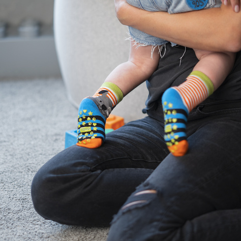 Set of 3x Colorful SOXO children's socks animals