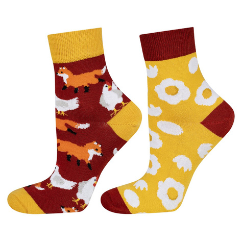 Set of 2x Colorful women's SOXO GOOD STUFF  socks cotton