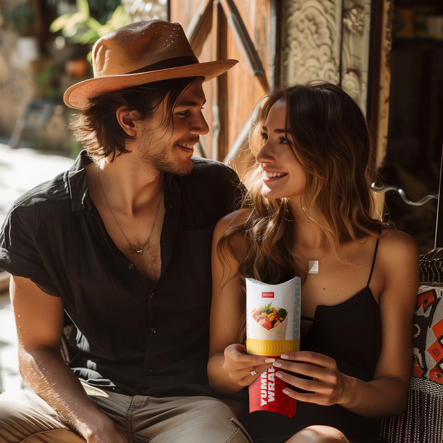 Skarpetki Wrap i Hamburger 3-pak