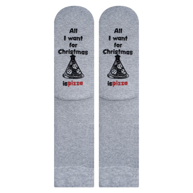 Men's long SOXO socks with inscriptions cotton Pizza gift