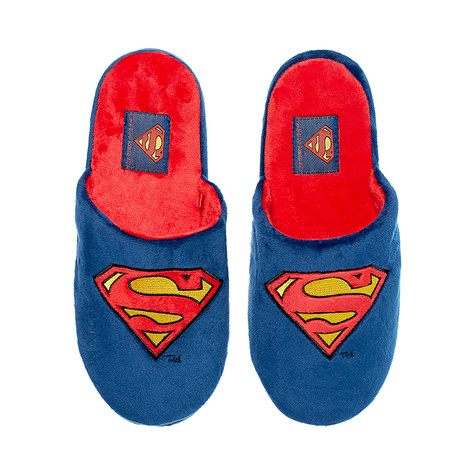 Comics men's slippers SOXO SUPERMAN DC with a hard TPR sole