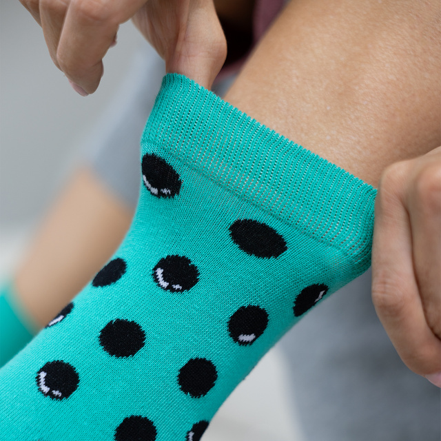 Soxo men's turquoise women's socks Bubble Tea - 2 Pairs