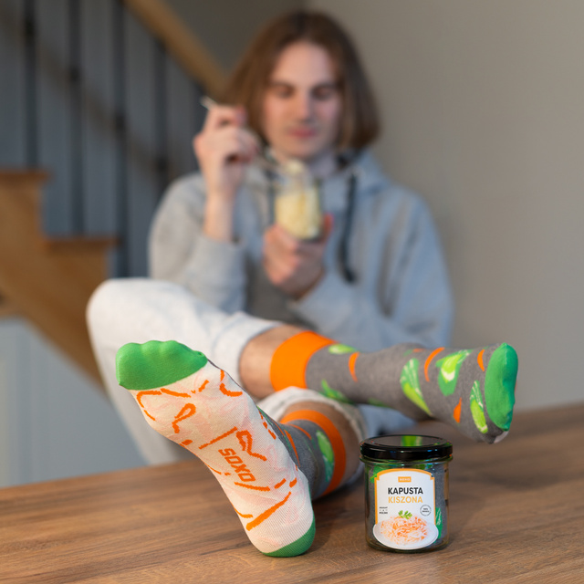 Sauerkraut Socks in a Jar