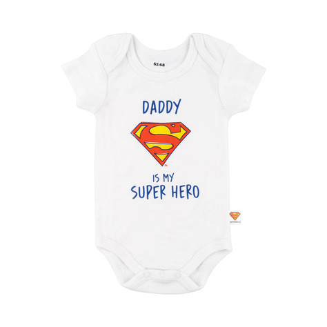 Set of 4x Warner Bros Superman baby bodysuits 