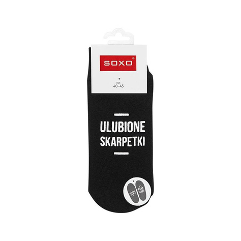 Long men's SOXO socks with Polish inscriptions a happy gift