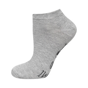 Gray women's SOXO socks with Polish inscriptions cotton gift