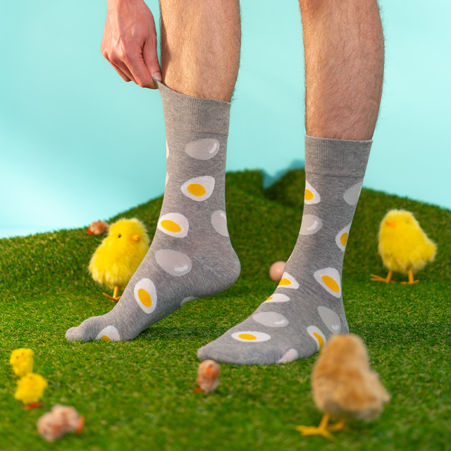 Egg and Rooster Socks 2-Pack