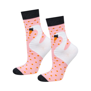 Women's SOXO socks swan