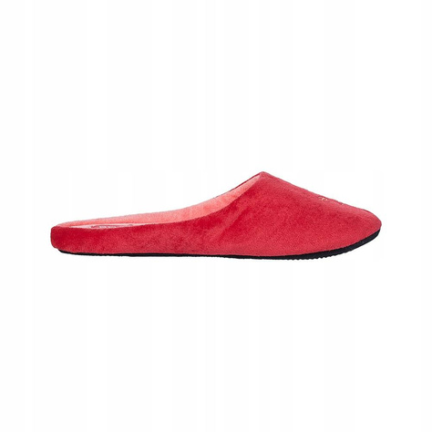 Red SOXO women's slippers with embroidery and a hard sole