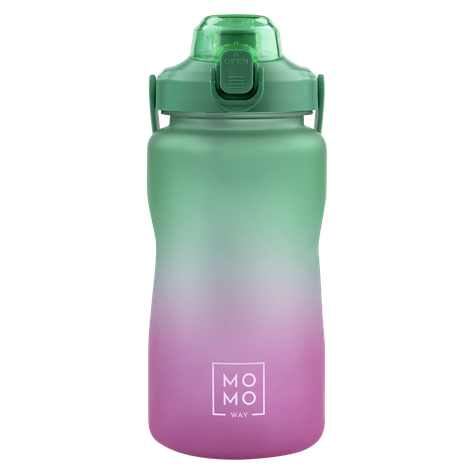 Water bottle 1.5L green-pink | BPA free