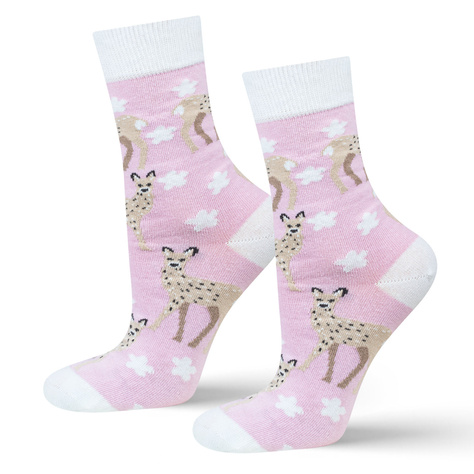 Women's SOXO socks roe deer