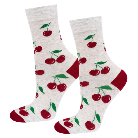 SOXO women's socks cherry tincture