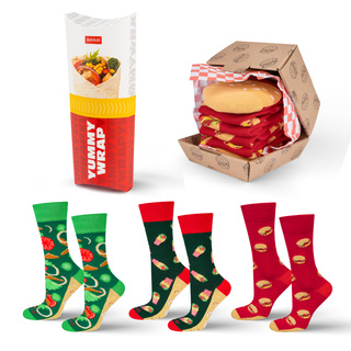 Skarpetki Wrap i Hamburger 3-pak