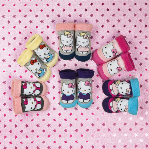 Colorful SOXO Hello Kitty baby socks with ABS