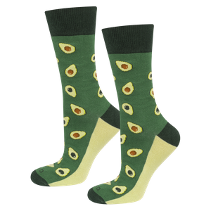 Women's Socks | Men's SOXO | Avocado in a Box | fun gift idea | fun socks for Her | for Him Unisex