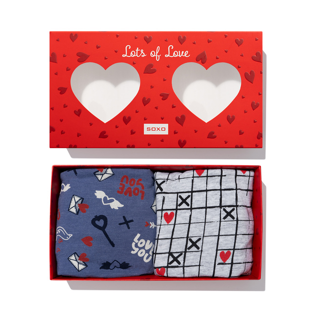 SOXO Boxer Set Heart and Arrow - 2 Pairs