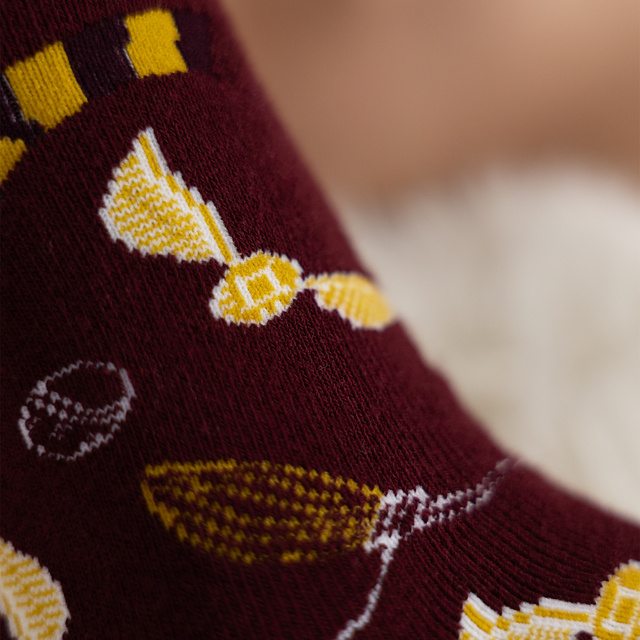 Socks in a tube with Harry Potter design