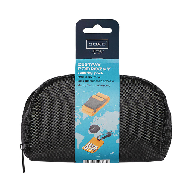 Travel set - belt, tag, padlock