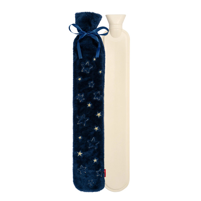Hot Water Bottle with Stars Cover 2 L