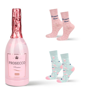 Prosecco Socks in a Bottle 2-Pack