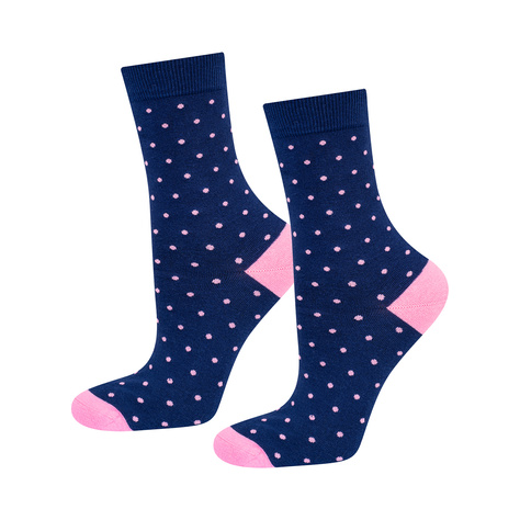 Colorful SOXO GOOD STUFF socks cotton, Grandma, perfect for a gift with Polish inscriptions