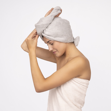 MOMO WAY Gray bath turban