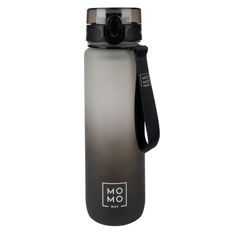 MOMO WAY Water bottle  gray-black | gift idea | BPA free | Tritan