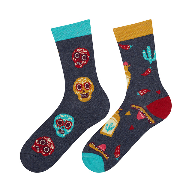 Set of 2x Colorful women's SOXO GOOD STUFF  socks cotton