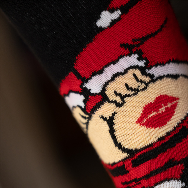 Naughty Santa Claus Bum Socks