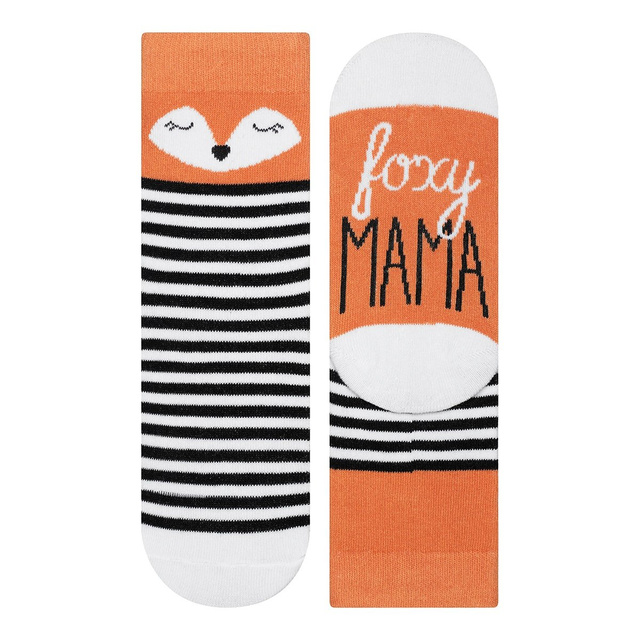 A set of SOXO socks for mother and child cotton fox