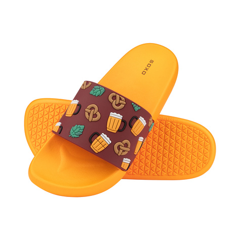 Comfort Women's and Men's Beach Flip-flops SOXO the beer | Perfect for Beach Holidays and Swimming Pool | Rubber