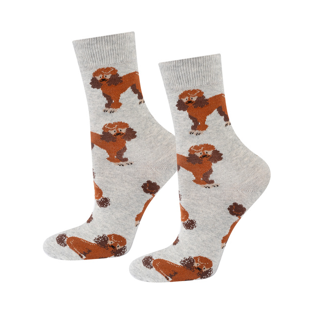 SOXO men's women's poodle socks in a can 
